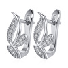 Fashionable earrings, universal zirconium, wish, European style, simple and elegant design, micro incrustation, wholesale