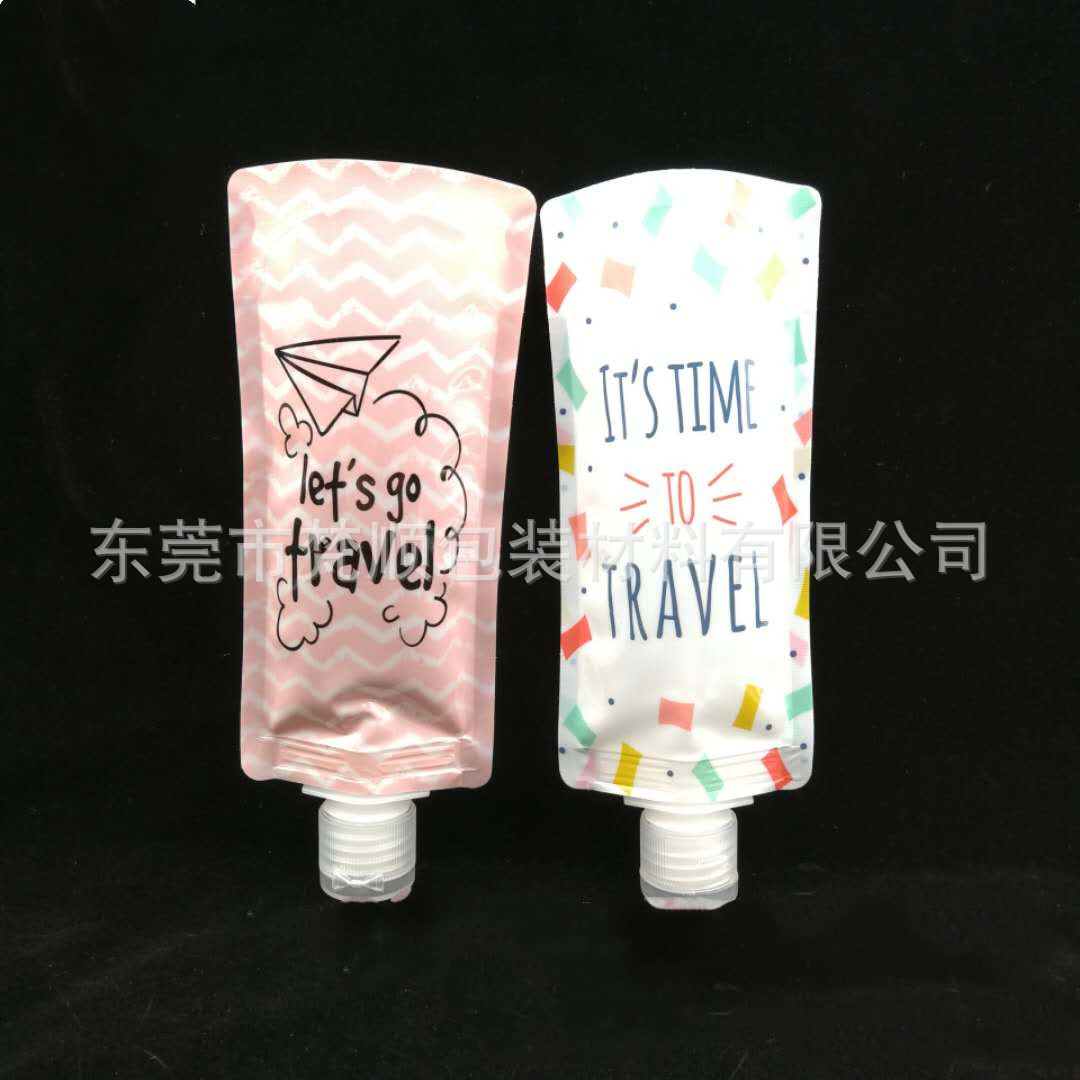 100ml antibacterial hand-washing Dew suction nozzle bag hand sanitizer packaging bag 30ml flip suction nozzle bag