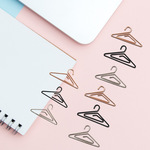 迷你衣架异形回形针 玫瑰金色创意回形针可爱卡通曲别针