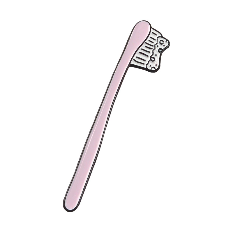 High-end bag accessory, badge, creative cute brooch, toothpaste, toothbrush