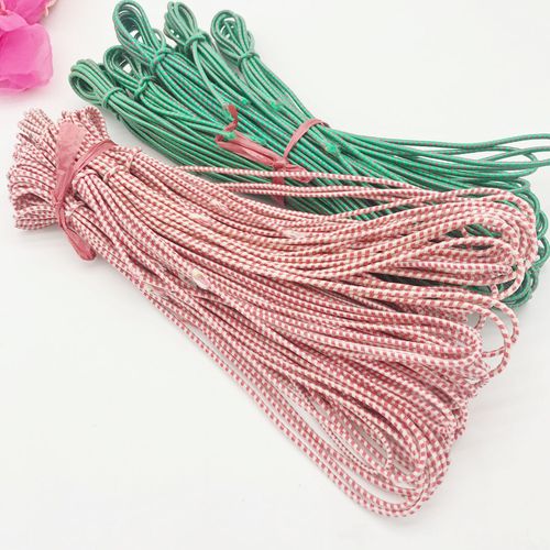Colorful round elastic rope long round rubber band high elastic elastic belt rope with accessories thin jumping rubber band rope 2 yuan store