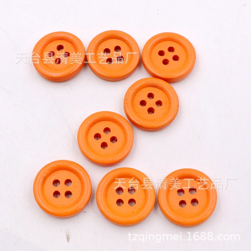 Botón naranja de 18mm Botón naranja de 1,8 cm 50 piezas por paquete