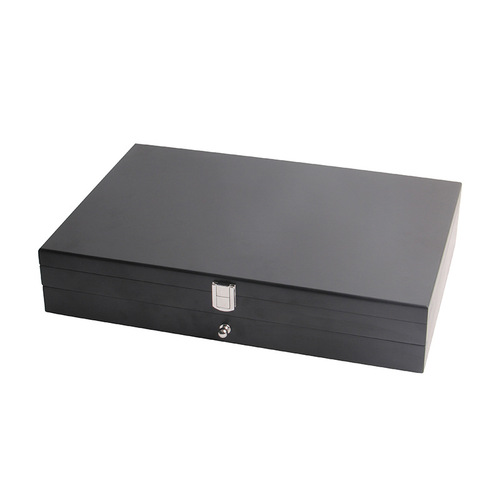 Wooden single-layer lighter gift box storage box multi-layer 42-grid lighter cigarette butt display box collection box