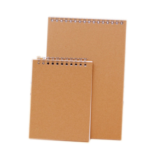 Retro blank loose-leaf sketchbook student draft coil notebook kraft paper painting sketchbook wholesale
