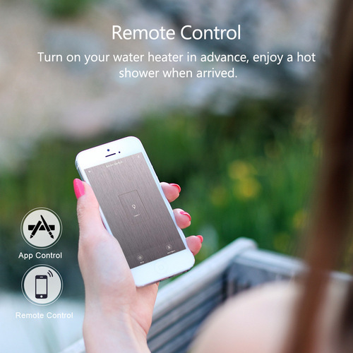 Doodle Smart US Standard 20A High Power Voice Remote Smart WiFi Touch Control Water Heater Switch