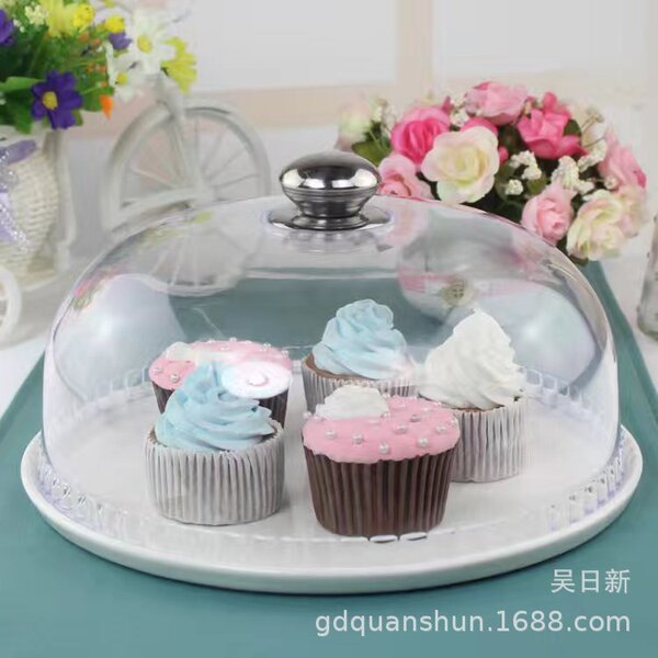 Plastic transparent cover supermarket tasting dust-proof visual…