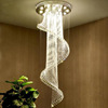 Crystal pendant, hotel ceiling lamp for country house suitable for stairs, lights for living room