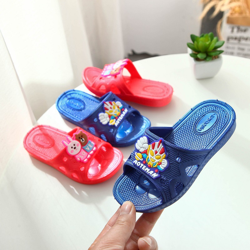 Summer Children's Slippers Boys Slippers Girls Boys Slippers Summer 3-5 Years Old 4 Children Girls Non-slip Soft Bottom Indoor