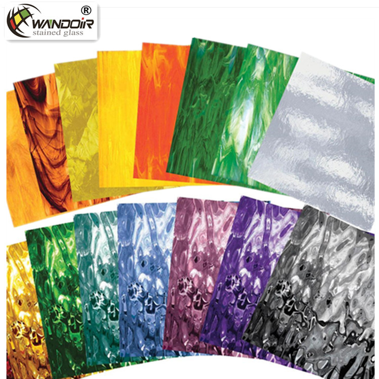 [Colors over 300 Years Old] Tiffany Stained Glass Church Glass Full Set of Colorful Samples