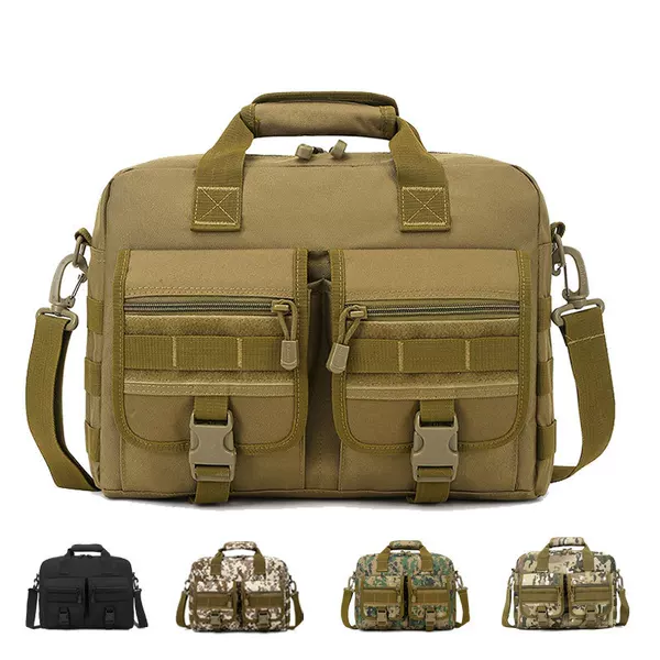 Tactical Handbag A4 Book Men's Bag Shoulder Bag Men's Crossbody Bag Tool Kit 13 Inch Computer Bag Horizontal Business Bag