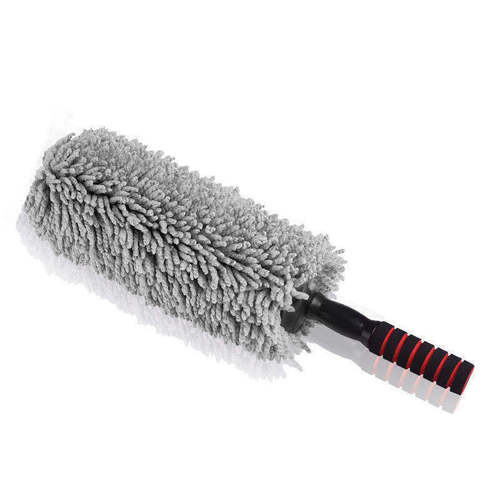 Large round brush retractable car dust duster car dust removal car brush car round bag car wash wax brush