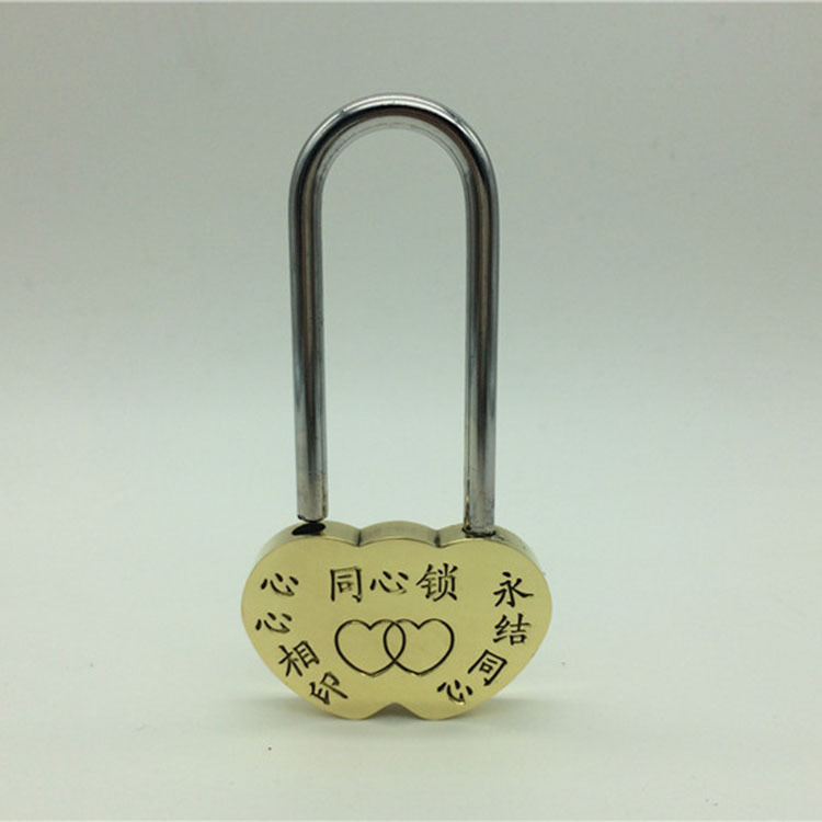 Venta al por mayor 40mm cerradura concéntrica atracciones turísticas deseando bloqueo de una sola pieza cerradura suministros de boda amor cerradura no se puede abrir