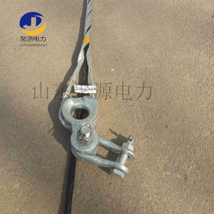 厂家生产预交式铝包钢镀锌钢丝耐张线夹短跨距小拉线夹 金具夹具