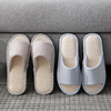 Summer non-slip slippers indoor, demi-season footwear for beloved, cotton and linen