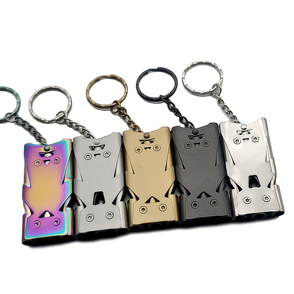 Stainless steel high decibel triple -tube training whistle survival…