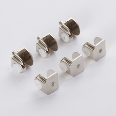 Zinc Alloy Glass Clamping Furniture Hardware Accessories 8mm Glass Fixing Clip Zinc Alloy Plywood Glass Clamping