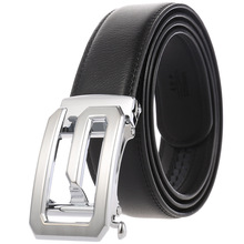 外贸供应牛皮皮带男士百搭时尚腰带合金自动扣皮带腰带C2301-1