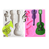 Music violin, musical instruments, guitar, silicone mold, acrylic fondant, handmade