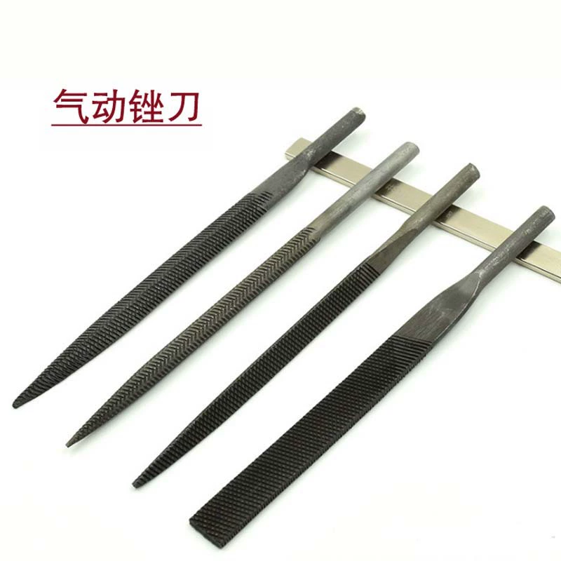 Bearing Steel Pneumatic Files AF-5 AF-10, High-Carbon, Multiple Profiles (flat, semi-round, triangular, round)