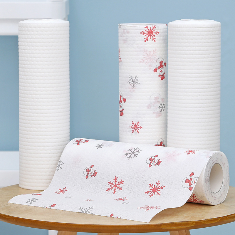 Disposable Lazy Rag Wet and Dry Wipe Bowl Cloth Household Kitchen Cleaning Rag Roll Two Yuan Store Supply Wholesale