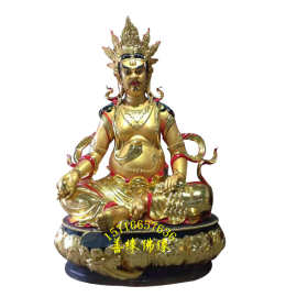 藏教密宗五色财神像图片密宗五路财神神像图片 善缘佛像厂