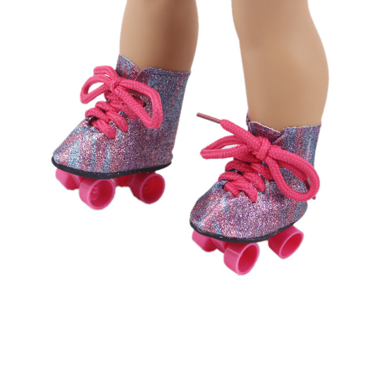 18 pulgadas American Girl muñeca zapatos muñeca cambio patinaje zapatos patinaje American Girl muñeca Accesorios