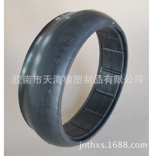农用播种机用的宽限深轮胎15"X4.5”空心橡胶轮胎农机零配件