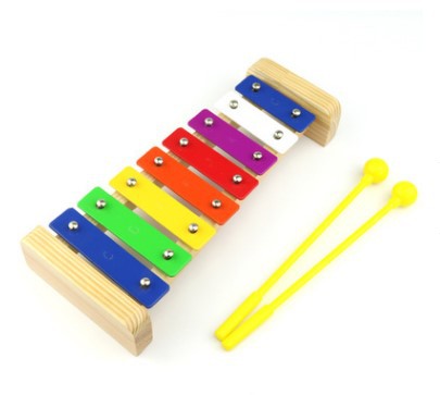 Instrumento de percusión Orff para niños al por mayor - Piano de acero de 8 tonos, piano de percusión de ocho tonos