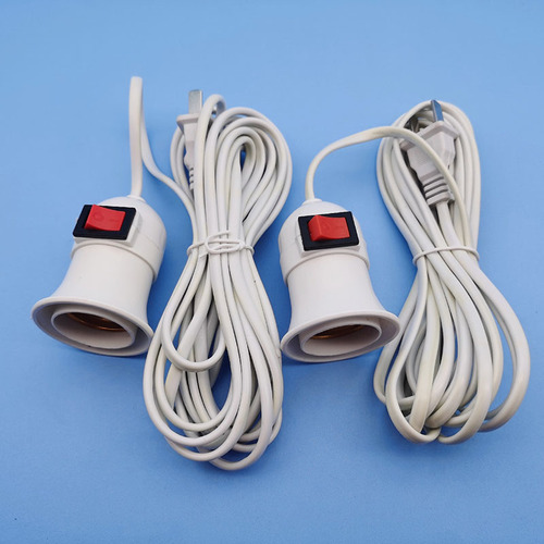 E27 screw socket with switch lamp holder with cord suspended lamp holder with plug 4m cord lamp holder power cord manufacturer wholesale