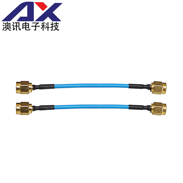 SMA-JB2 接RG405线 射频同轴转接线  SMA公头转SMA直式18GHz带宽