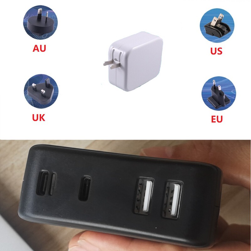 100W 65W Gallium Nitride Charger Fast Charging Charging Head Gan Qc Super Fast Charging Power Supply Usb-C Charging Head