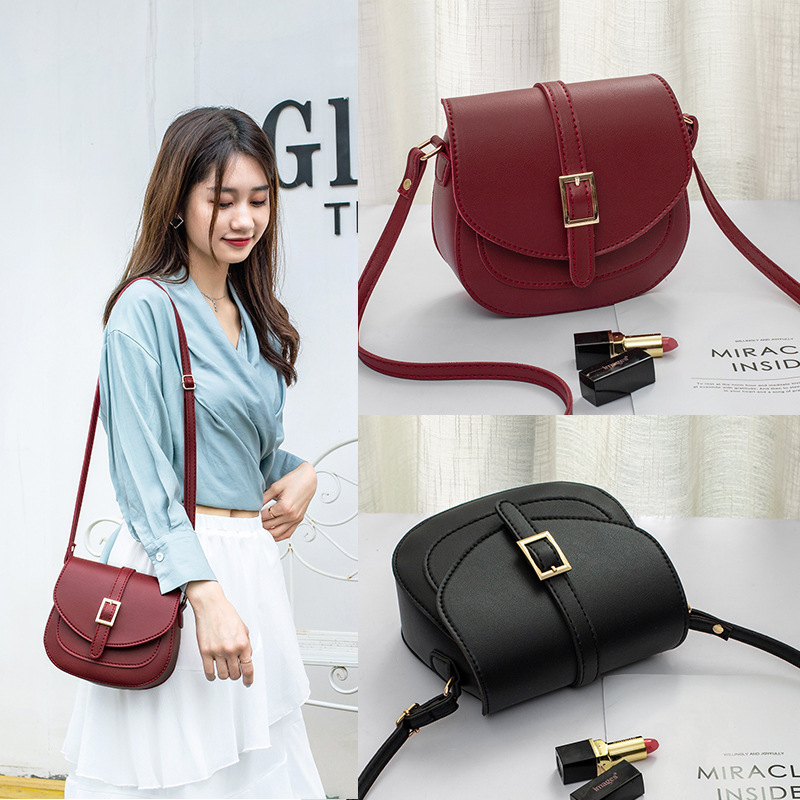 Women's Bag Saddle Bag Simple K-Style 2025 Fashion Trendy Shoulder Bag Crossbody Women's Small Bag Mobile Phone Coin Purse
