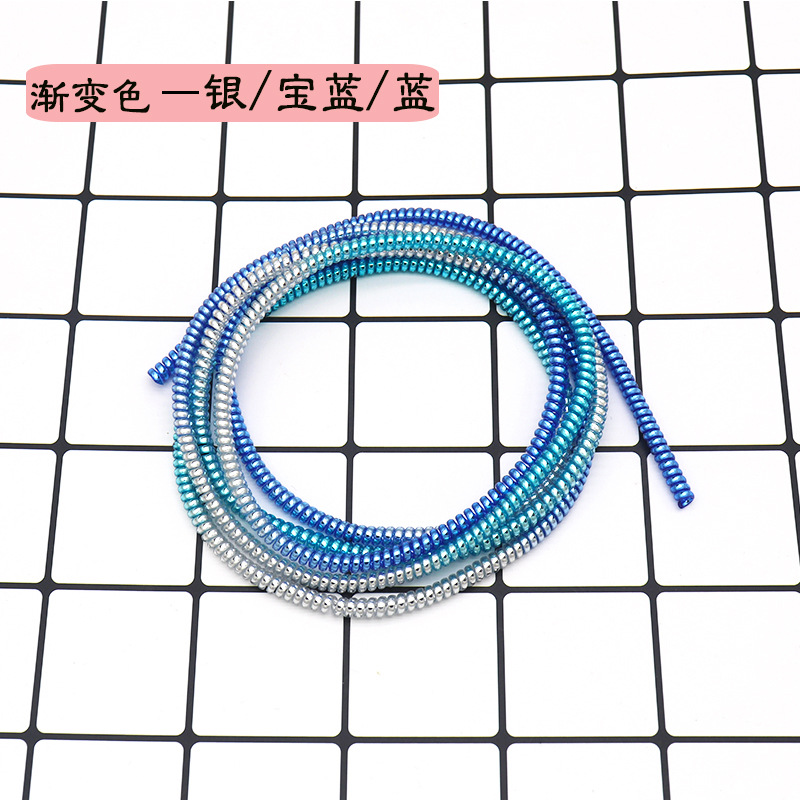 Directo de fábrica 1,6 M cable de datos del teléfono móvil galvanoplastia cuerda protectora cable de datos cable protector manga protectora cuerda de primavera