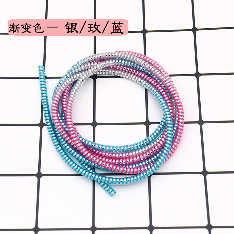 Directo de fábrica 1,6 M cable de datos del teléfono móvil galvanoplastia cuerda protectora cable de datos cable protector manga protectora cuerda de primavera