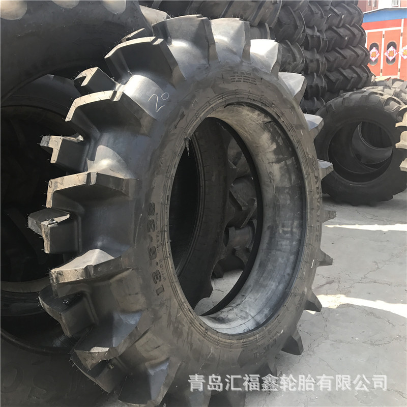 现货销售汇福鑫拖拉机水田轮胎大马力拖拉机轮胎13.6-38 R-2花纹