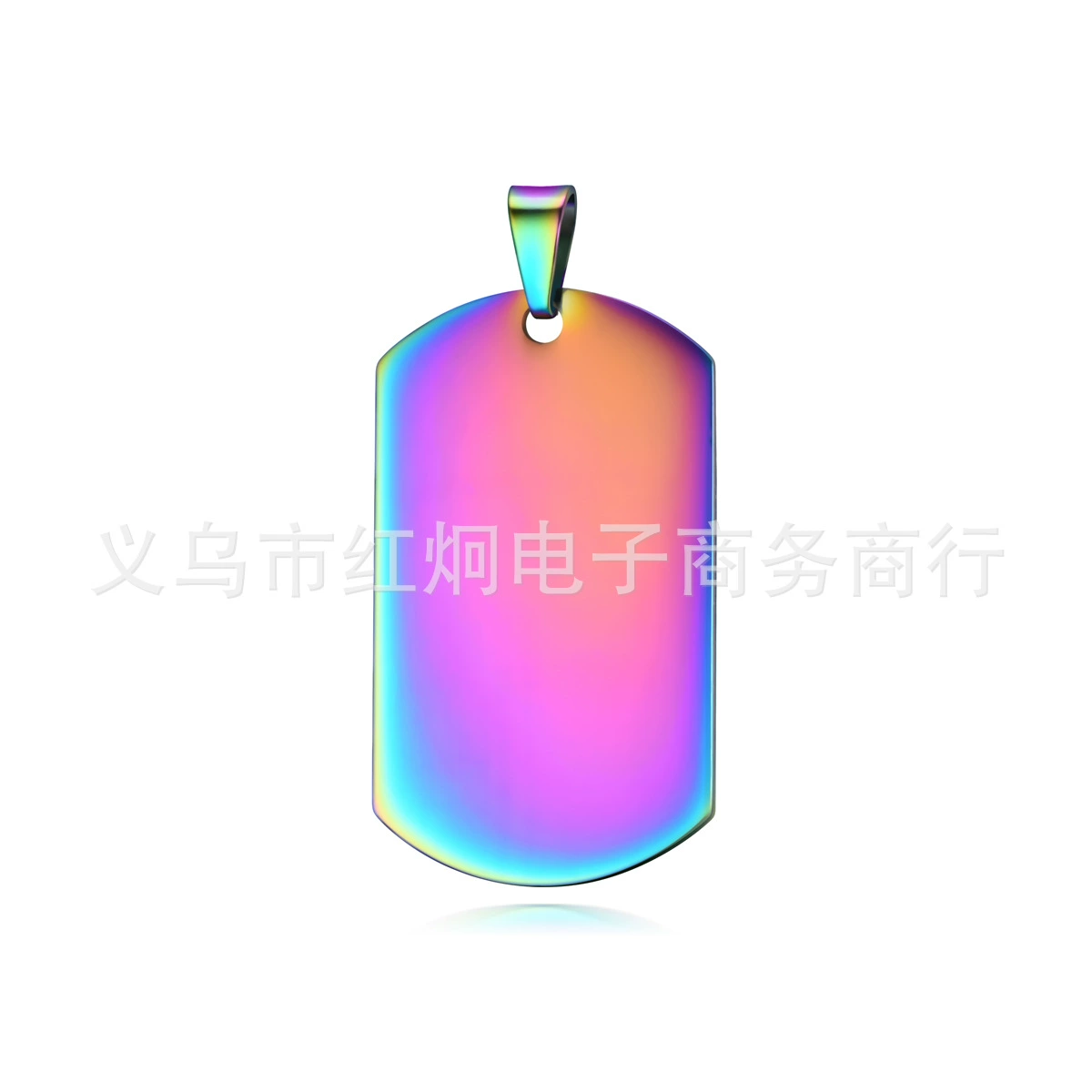 Подвесной тег-талисман, нержавеющая сталь, настраиваемые размеры, цвета PVD и различные варианты цепочек