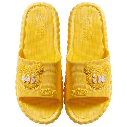 Slippers for women's summer couples home indoor non-slip bathroom bathing thick-soled Korean style cute men's home sandals and slippers