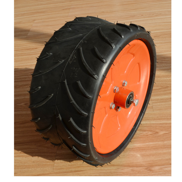 农用蔬菜播种机用的镇压轮子空心橡胶轮子配铁轮辐370x165CV