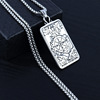 Genuine accessory, retro pendant stainless steel, necklace, wholesale, European style