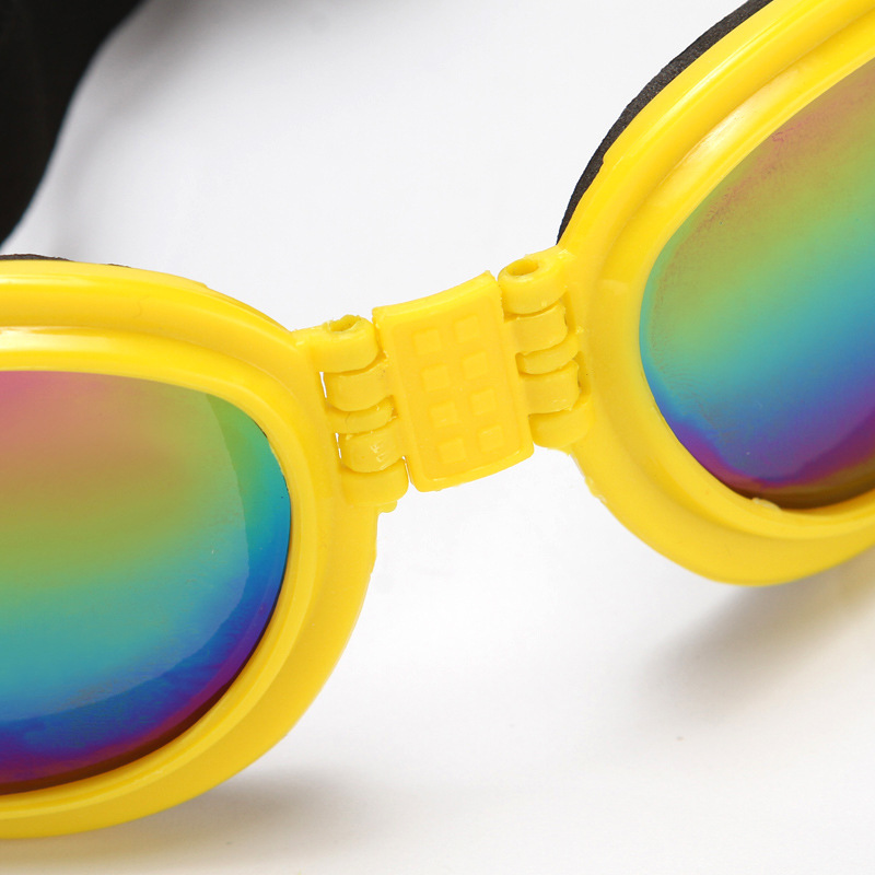 Venta caliente transfronteriza gafas para mascotas gafas de sol plegables para perros a prueba de viento gafas anti-DDoS suministros para mascotas