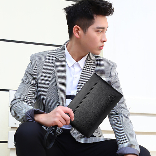 Men's Handbag 2020 New Design Wallet Business Hand-held Handbag Men's Hand-grab Bag, Drop Shipping One Piece