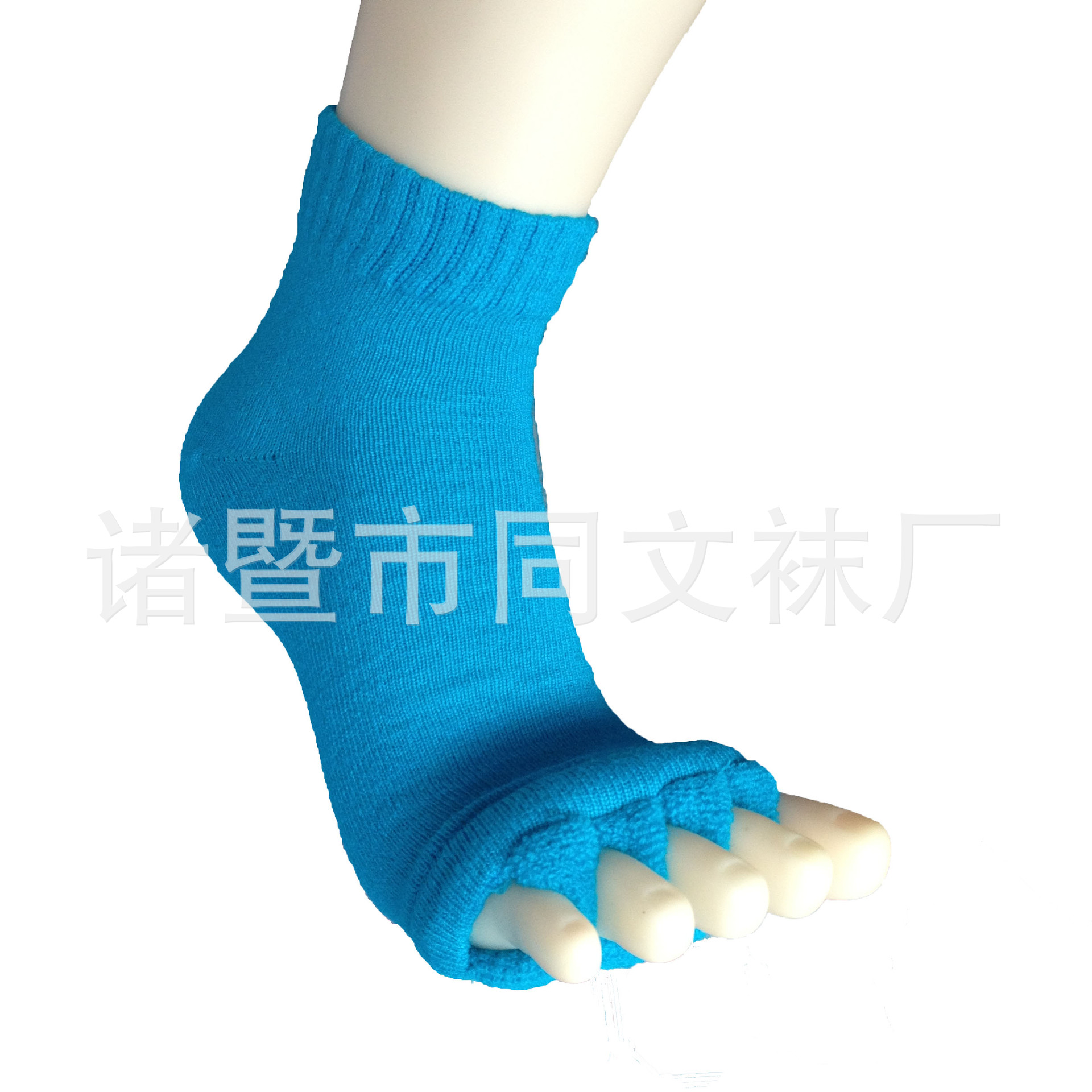 Calcetines del dedo del pie japoneses y coreanos calcetines del dedo del pie de la yoga del masaje DE LA SALUD calcetines del dedo del pie del algodón de acrílico suave de las mujeres calcetines abiertos del dedo del pie