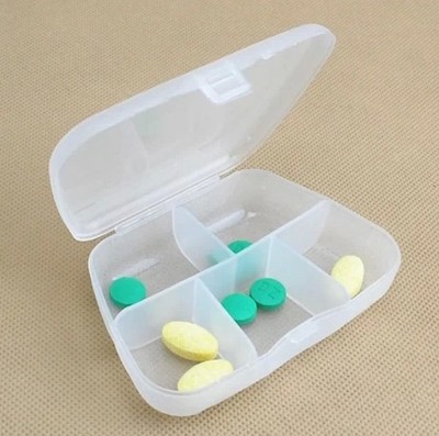 新款便携式5格药盒 首饰盒 创意小药盒医用创意收纳
