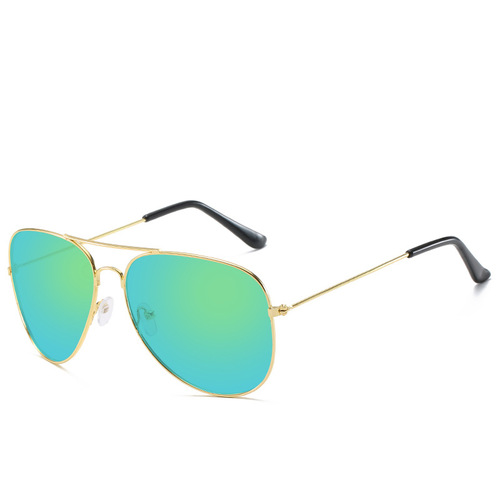 Factory Direct Sales 3026 Classic Sunglasses Unisex Driver Metal Toad Mirror Color Film Fashion Sunglasses