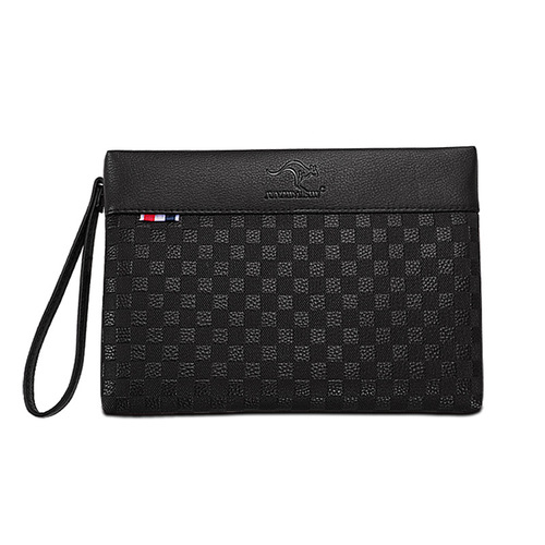 Handbags for men 2020 new trendy men's handbags large capacity casual clutch bag folder bag envelope bag checkerboard bag