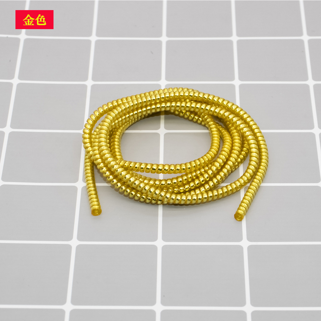 Directo de fábrica 1,6 M cable de datos del teléfono móvil galvanoplastia cuerda protectora cable de datos cable protector manga protectora cuerda de primavera