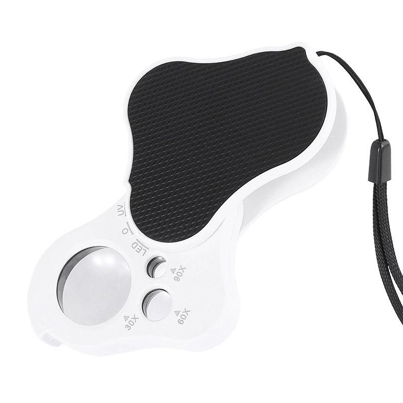 30-60-90 раз трехкратный складной светодиодный детектор денег лампа увеличительное стекло идентификационные украшения нефрит Jianzhan чай