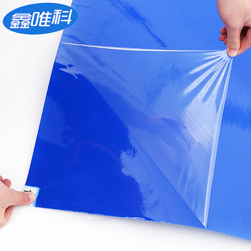 Sticky mat removable blue white transparent floor mat clean room workshop foot mat dust removal mat PE sticky mat