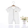 Children's summer thin cotton bodysuit for new born girl's, with short sleeve, 0-1 years