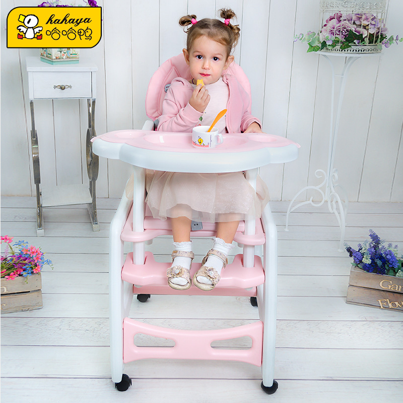 Factory Direct Sales Children's Combination Dining Chair Multifunctional Baby Seat with Adjustable Backrest Baby Eating Table and Chair Two-In-One